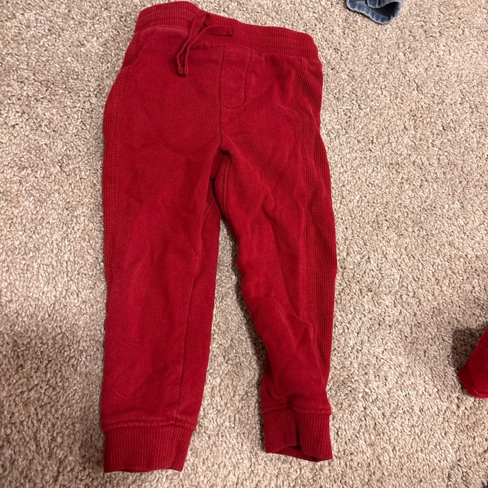 wonder nation Red Kids Thermal Joggers